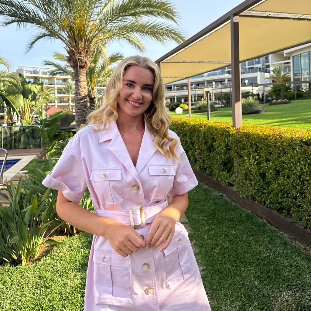L'agence Pink Belted Dress